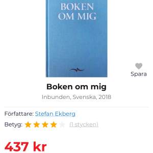 Säljer en helt ny ”Boken om mig” av Stefan Ekberg. Det är en bok man skriver om sig själv, familj osv i frågor man fyller i. 