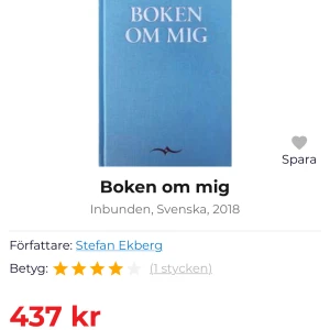 Boken om mig🌸 - Säljer en helt ny ”Boken om mig” av Stefan Ekberg. Det är en bok man skriver om sig själv, familj osv i frågor man fyller i. 