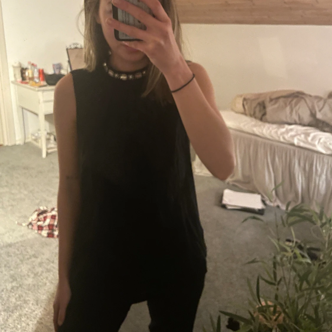 Halterneck topp - 90