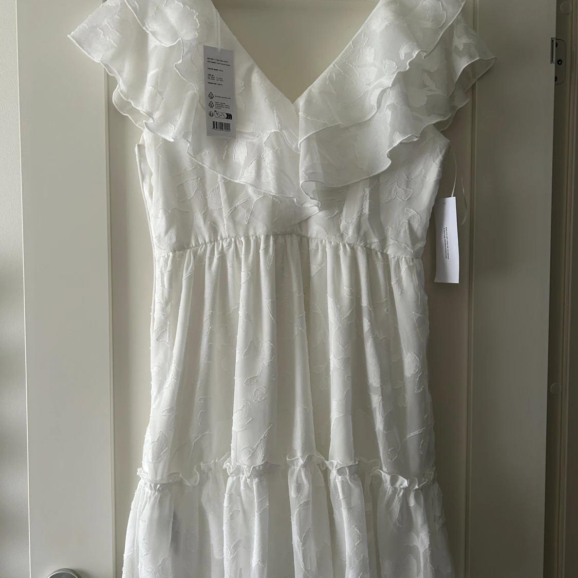 Vit student klänning - 90