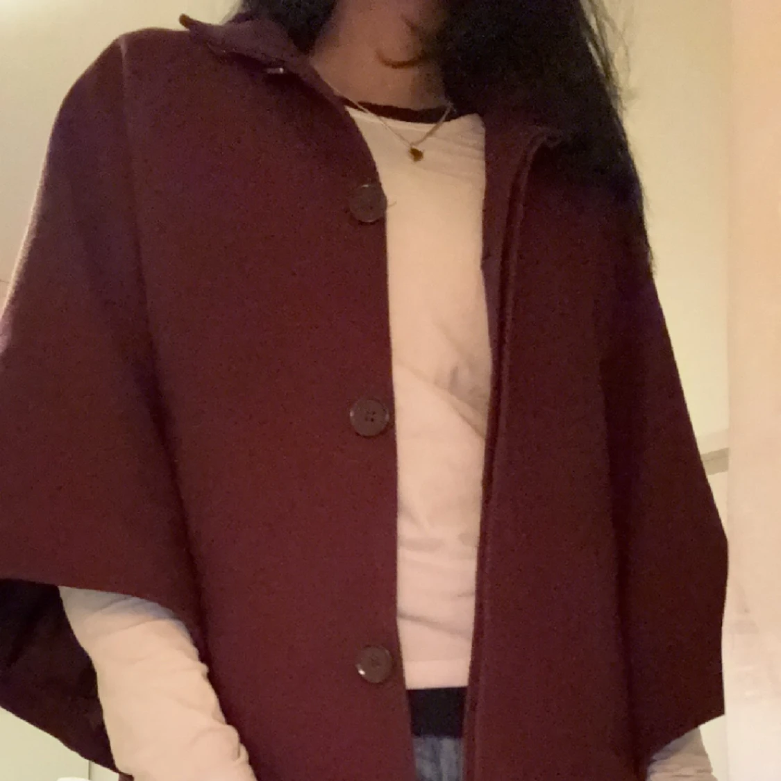 Cape/trekvartsärmad kappa - 90