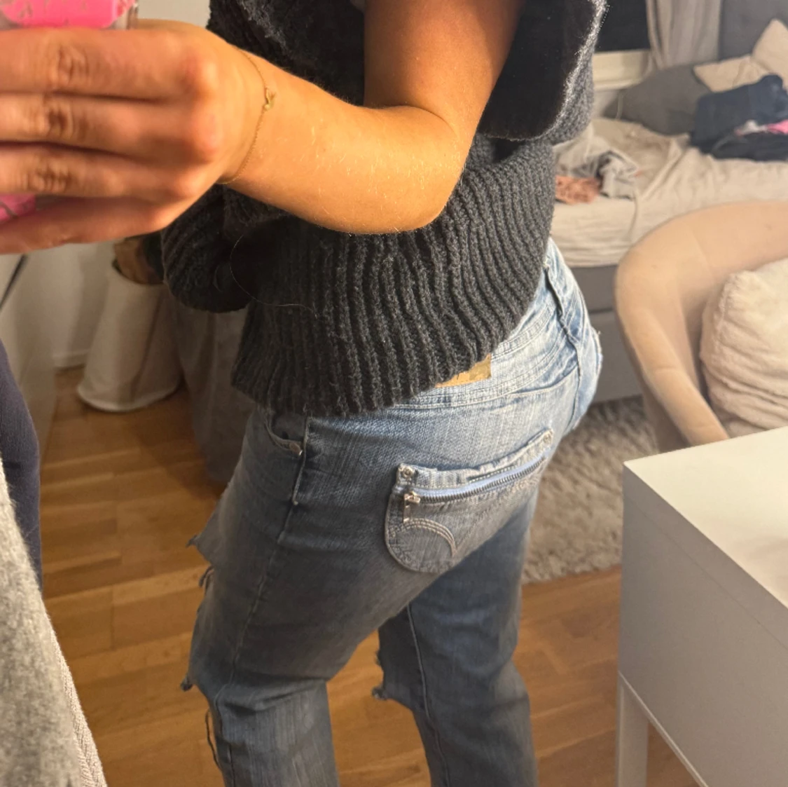 Lågmidjade jeans - 90