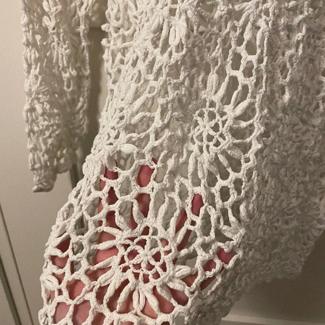 Vit tröja i spets - 90