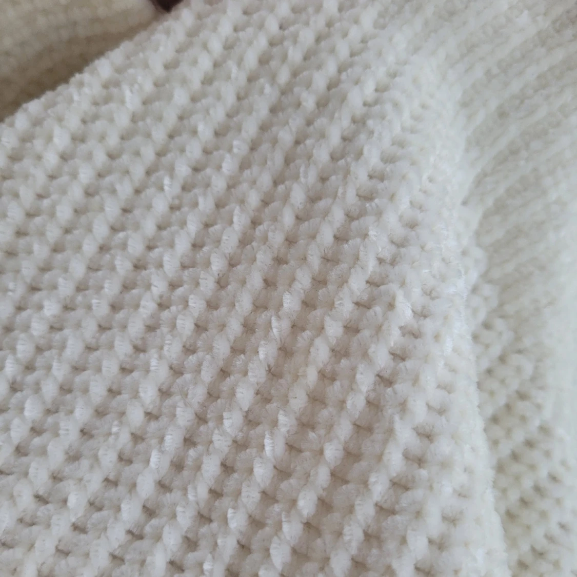 Mjuk vit tjocktröja - 91