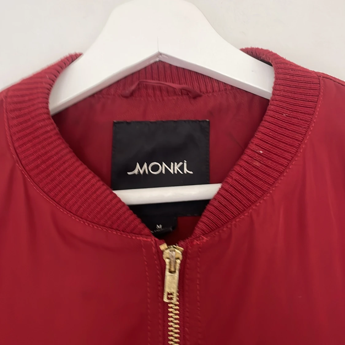 Vinröd bomberjacka - 90