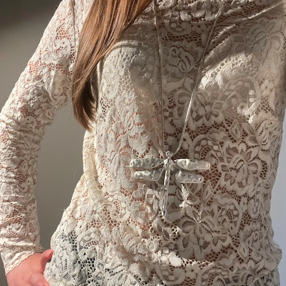 Superfin spetsblus  - 90