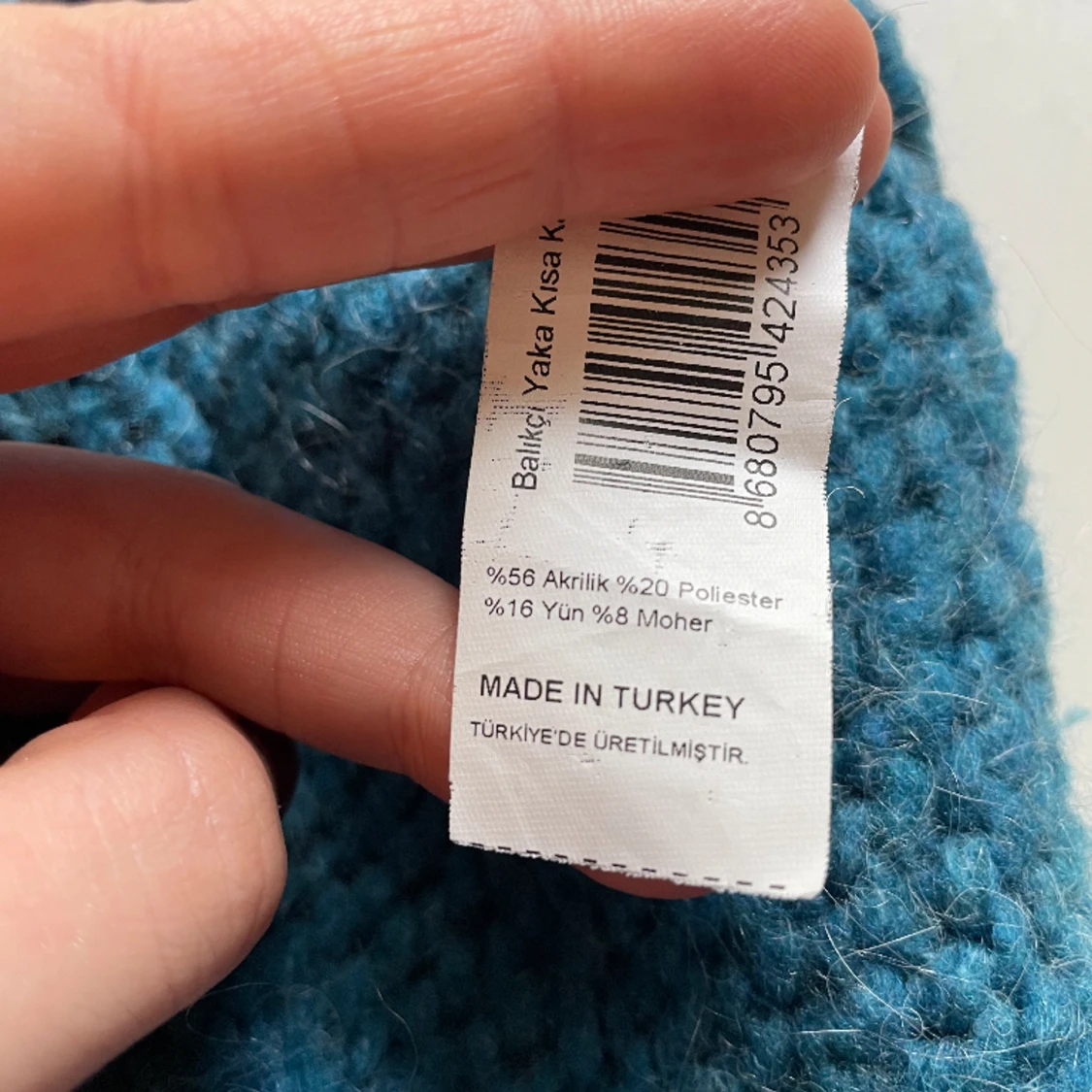 Mysig blå stickad tröja💙 - 91