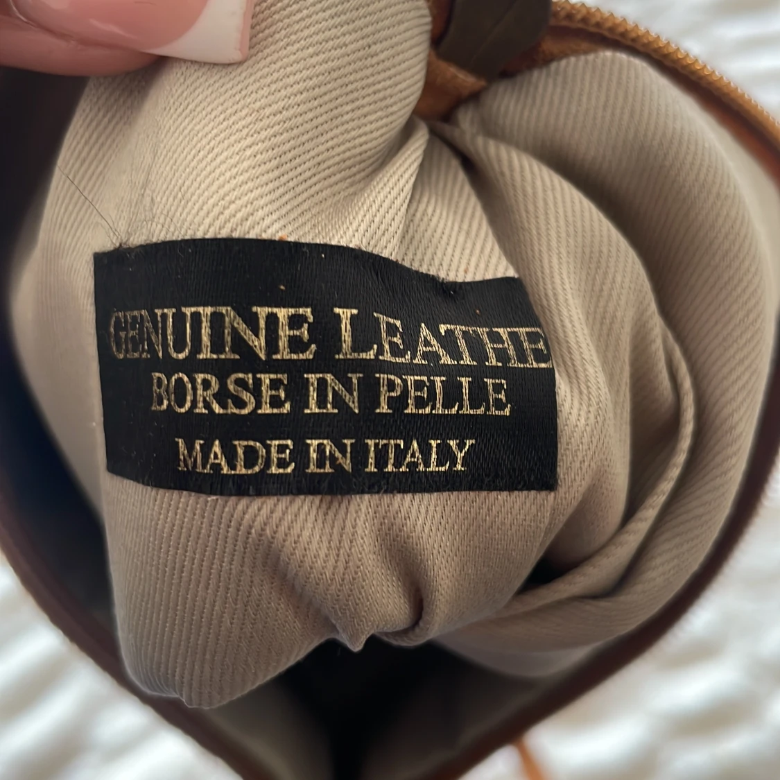 Fransväska i mocka  - 91