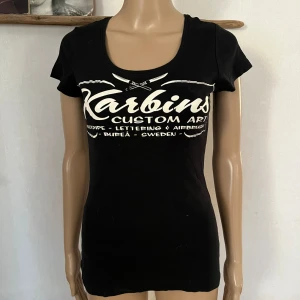Karbin Kustom T-shirt hotrod pinstripe rockabilly  - Typ oanvänd