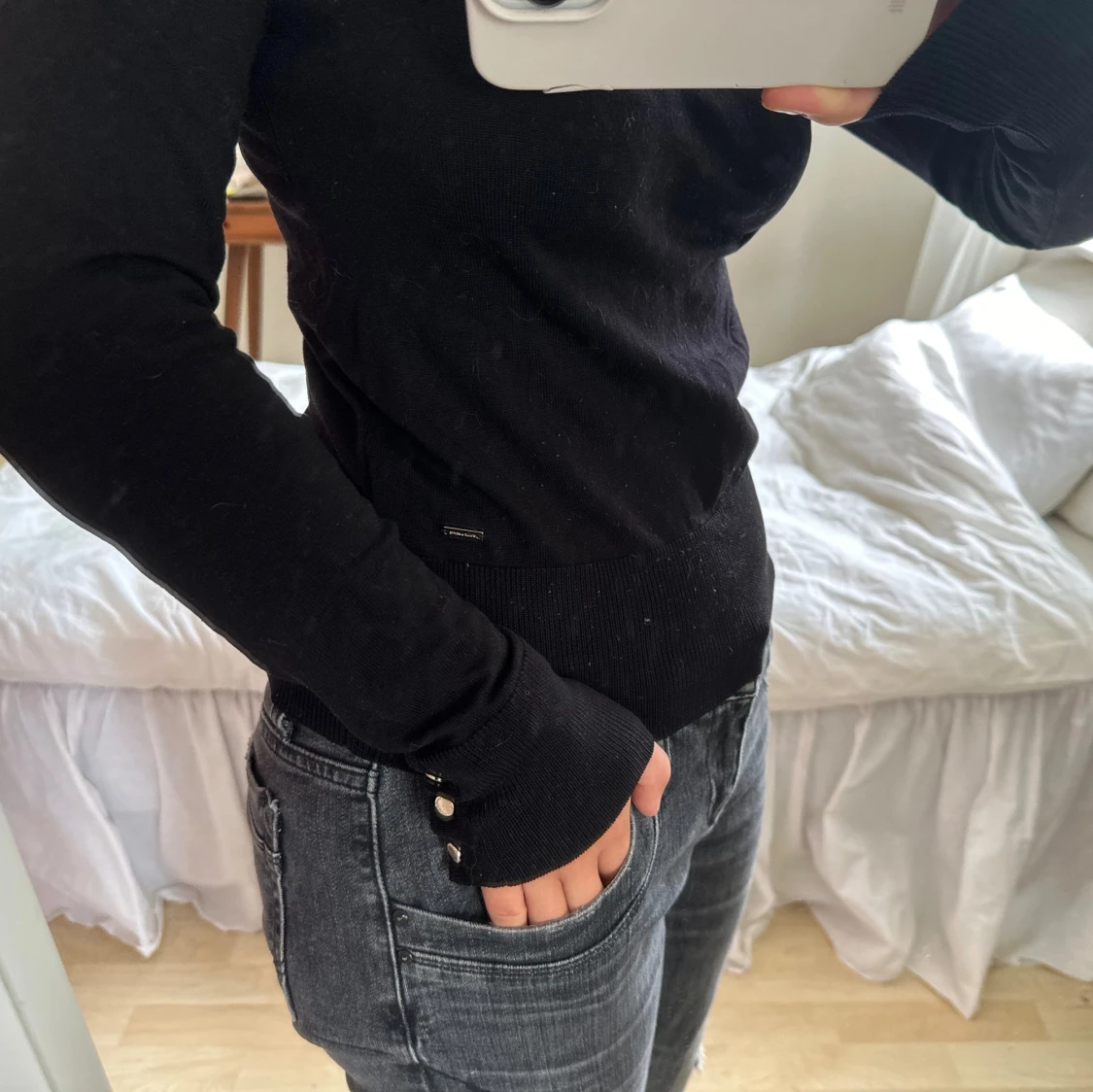 turleneck tröja med guld - 90