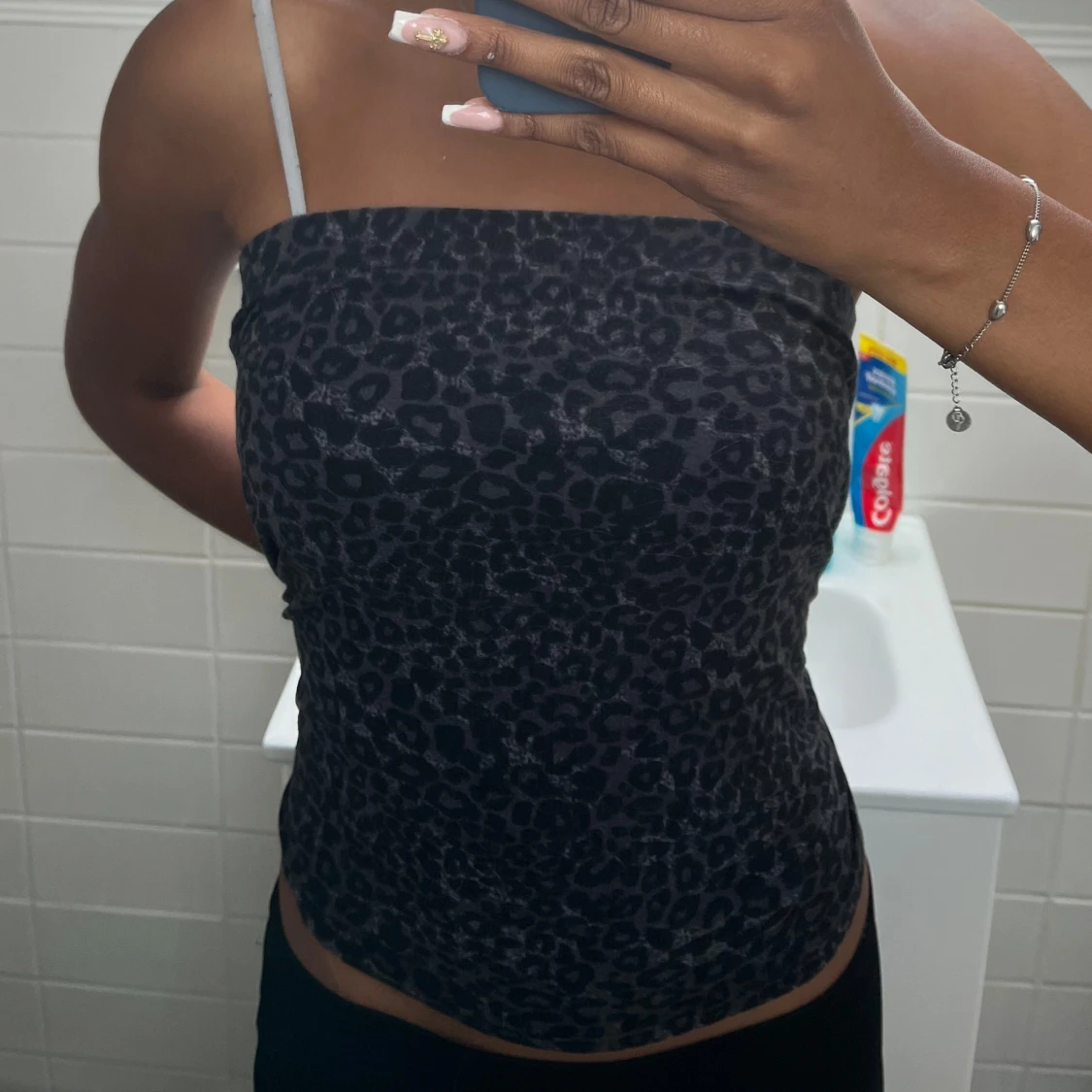 Leopard bandeautopp - 90