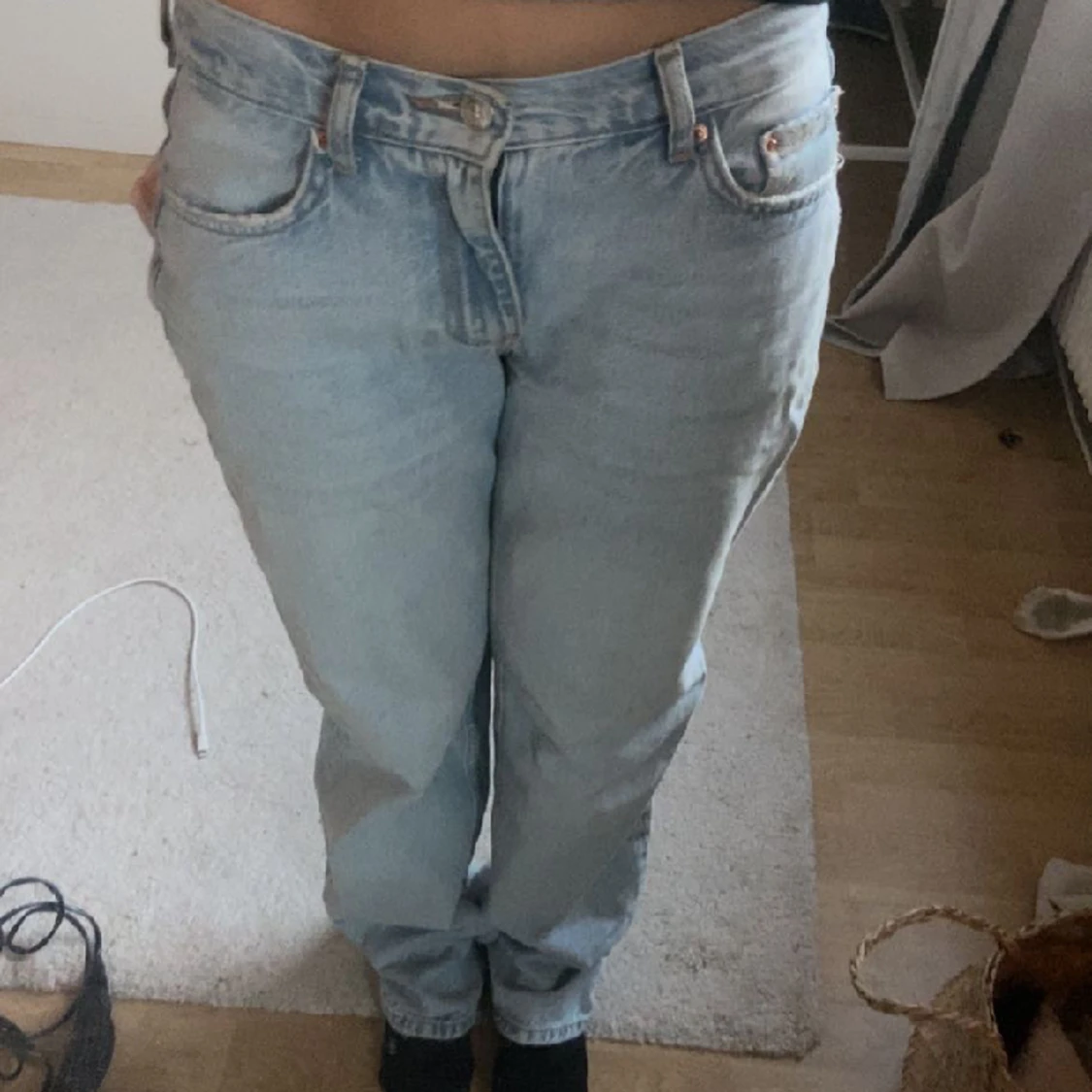 Ljusblåa Jeans - 90