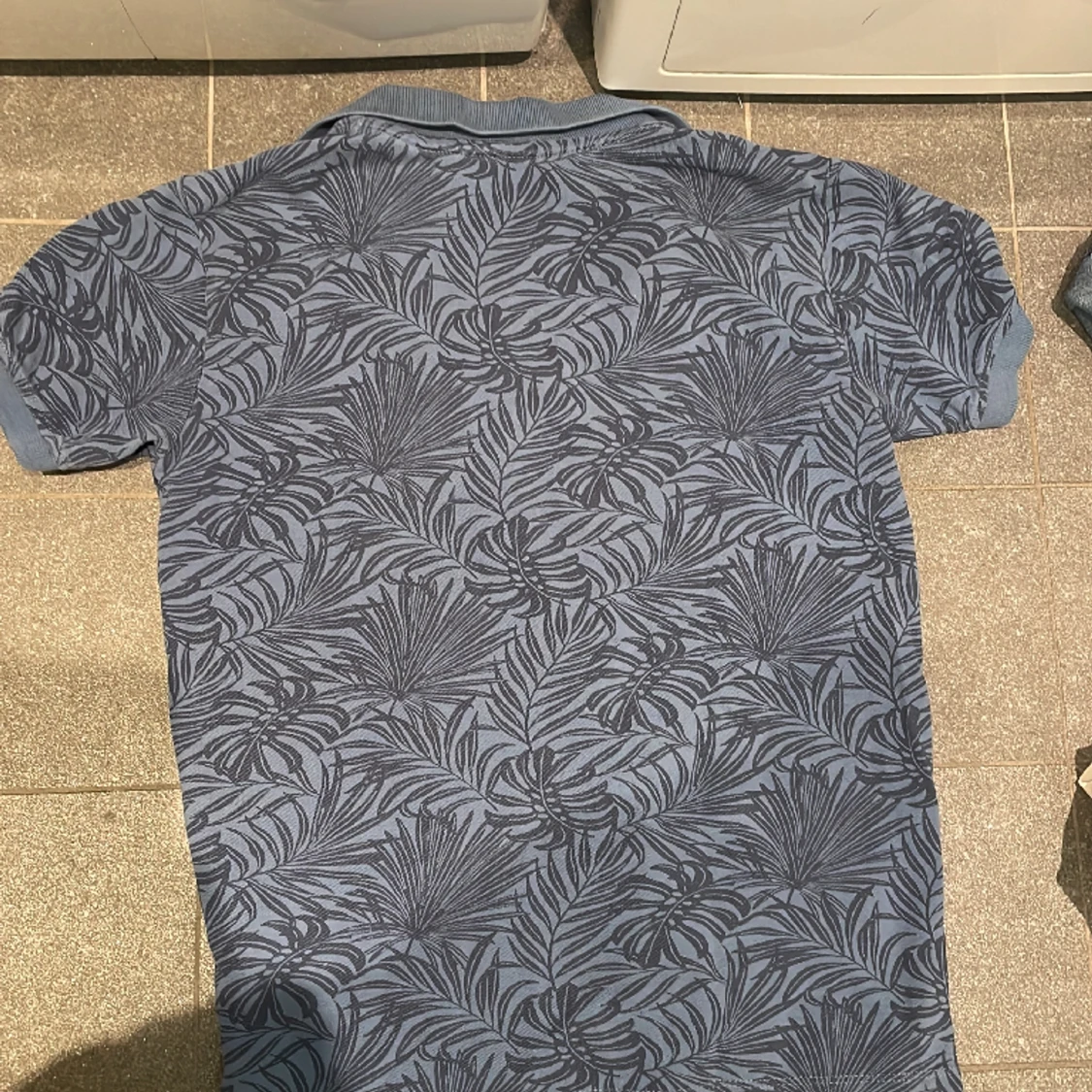 Blå palmträds skjorta - 90