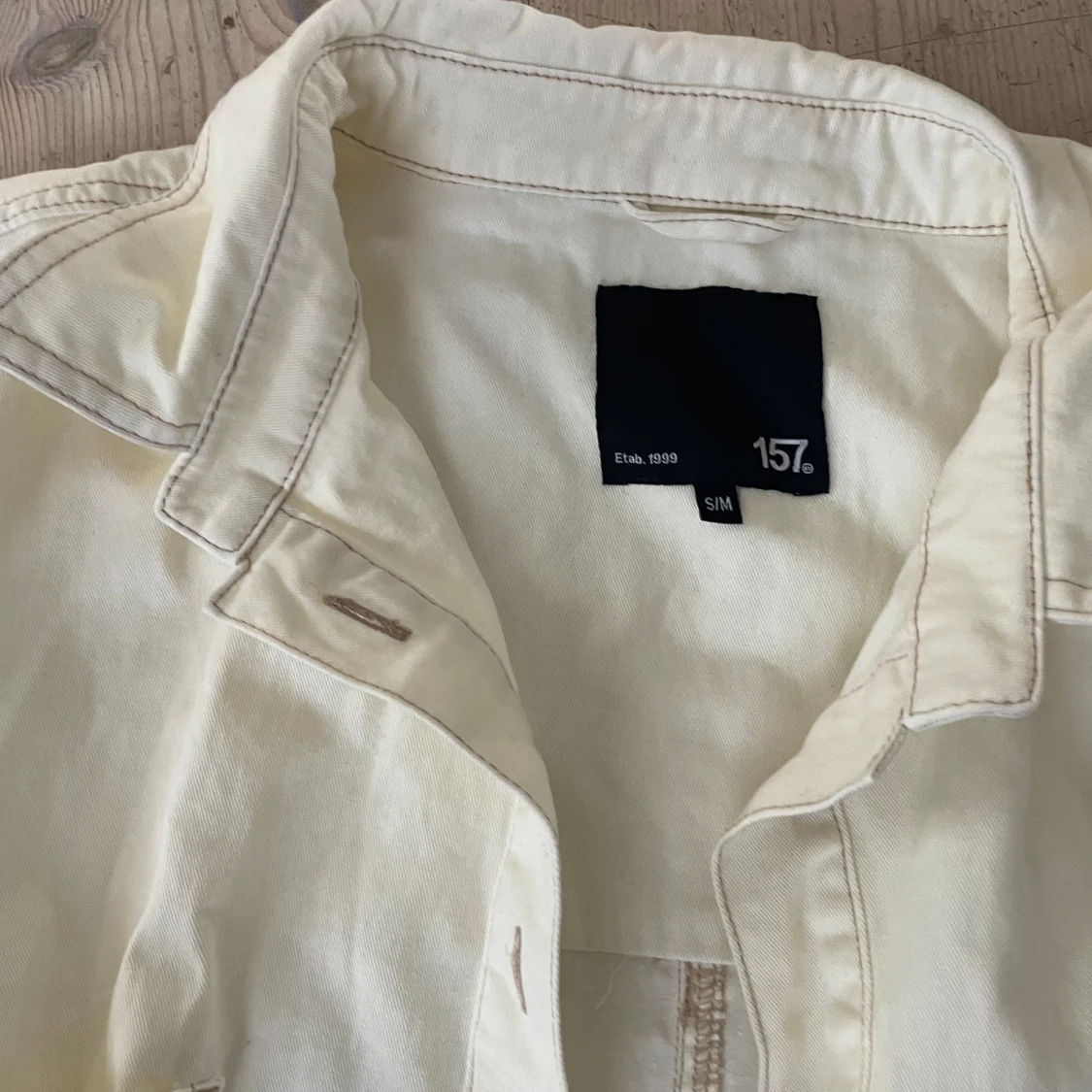 Beige jeansjacka - 91