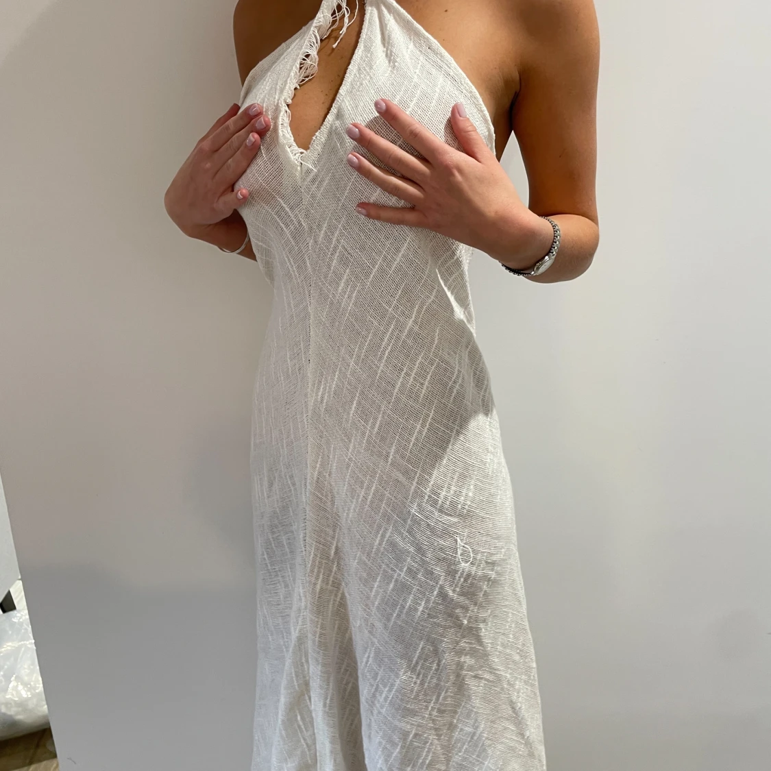 Långklänning linne