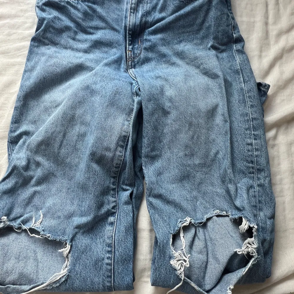 Fina jeans använda en gång. . Jeans & Byxor.