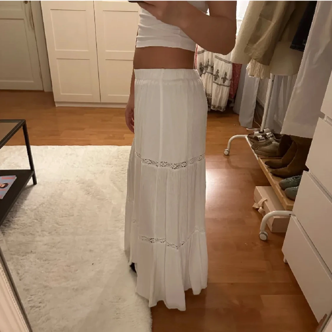 Vit långkjol - 90