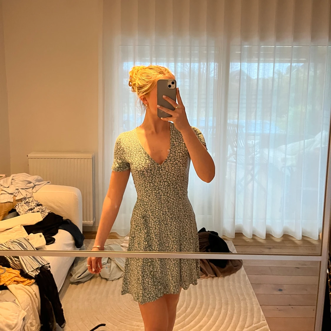 Grön/blå sommarklänning 