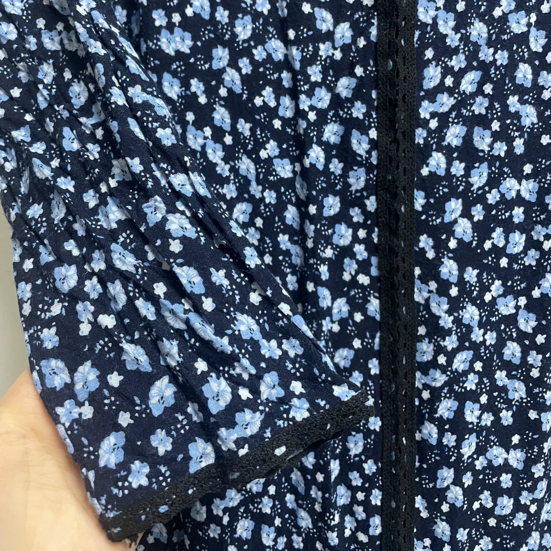 Bomulls klänning med blommor💙oanvänd - 91