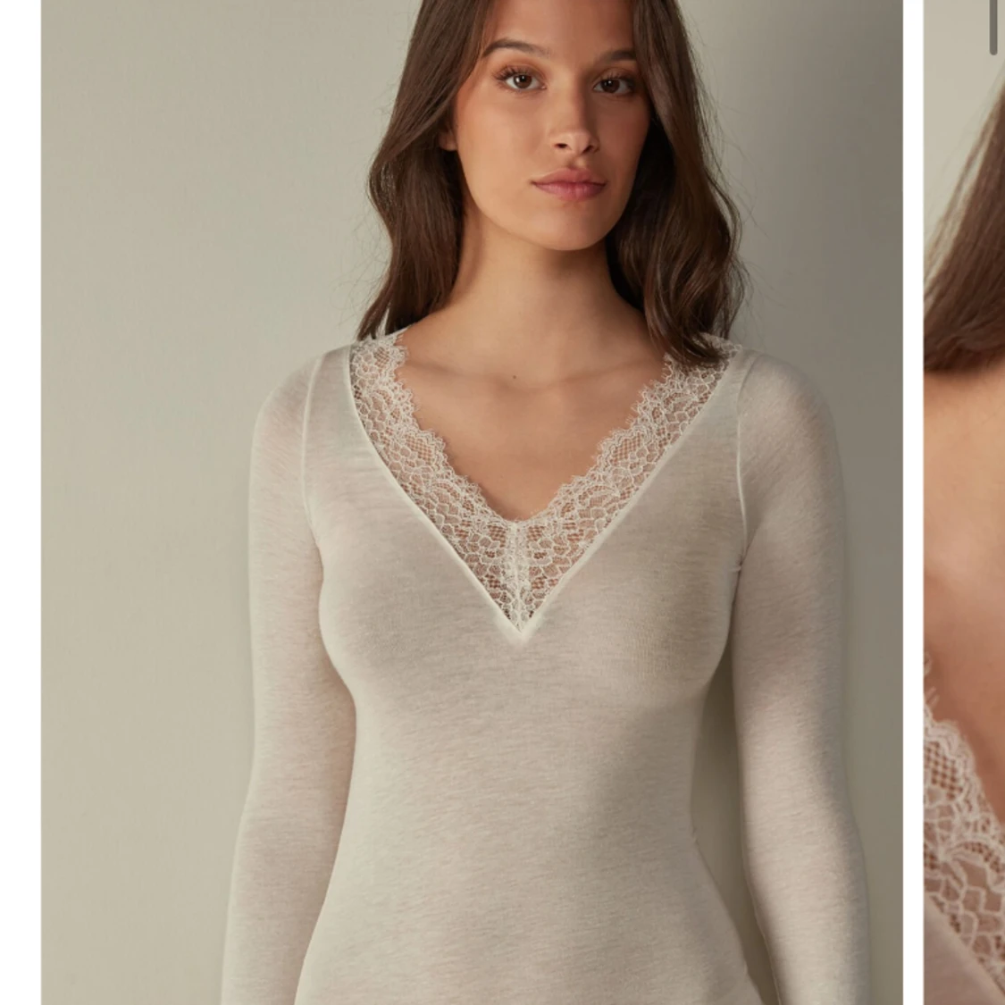 Vit spetströja intimissmi🤍