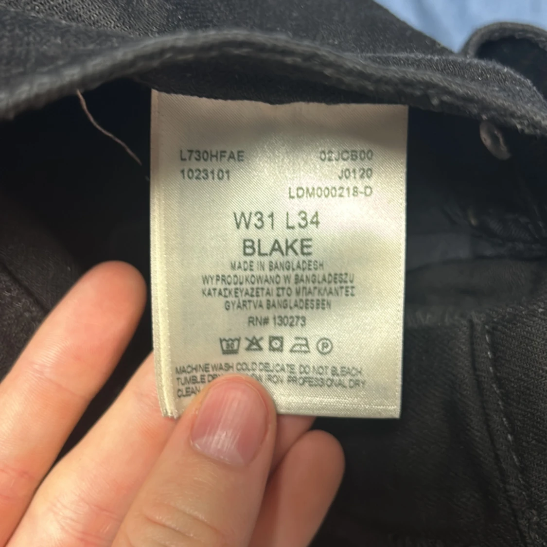 Svarta lee jeans - 91