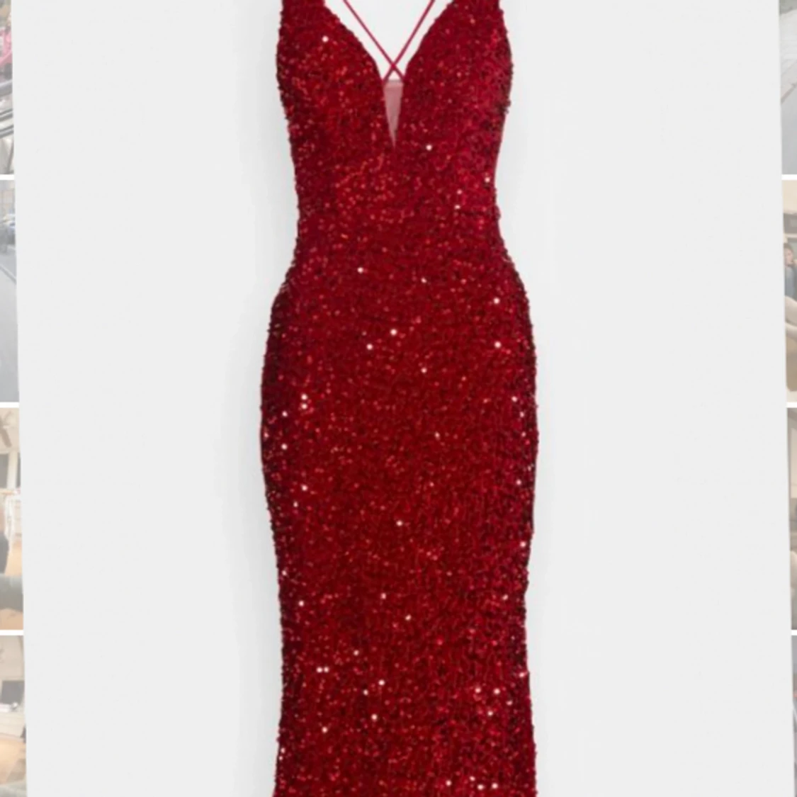 Röd balklänning - 90