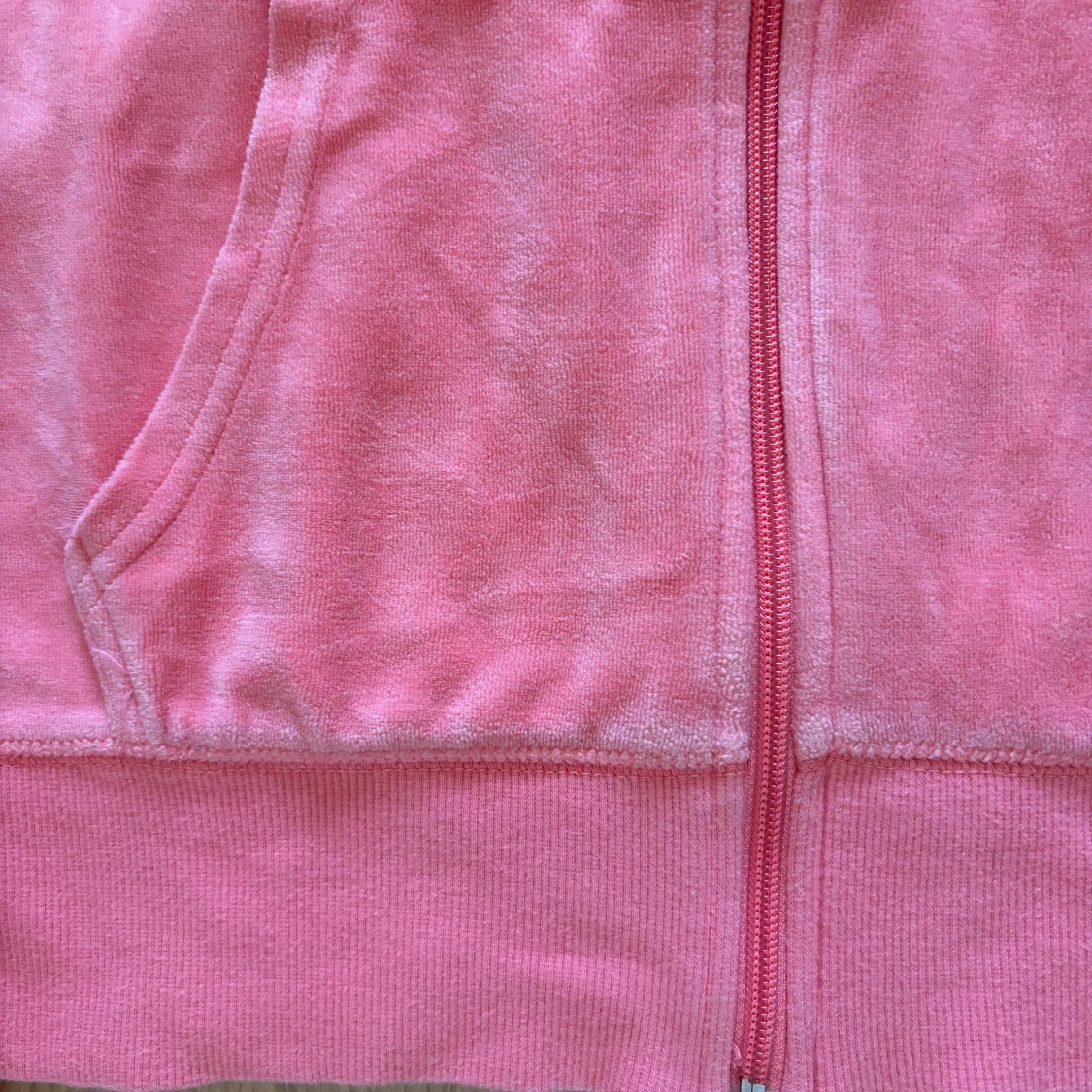 Rosa ziphoodie luvtröja - 92