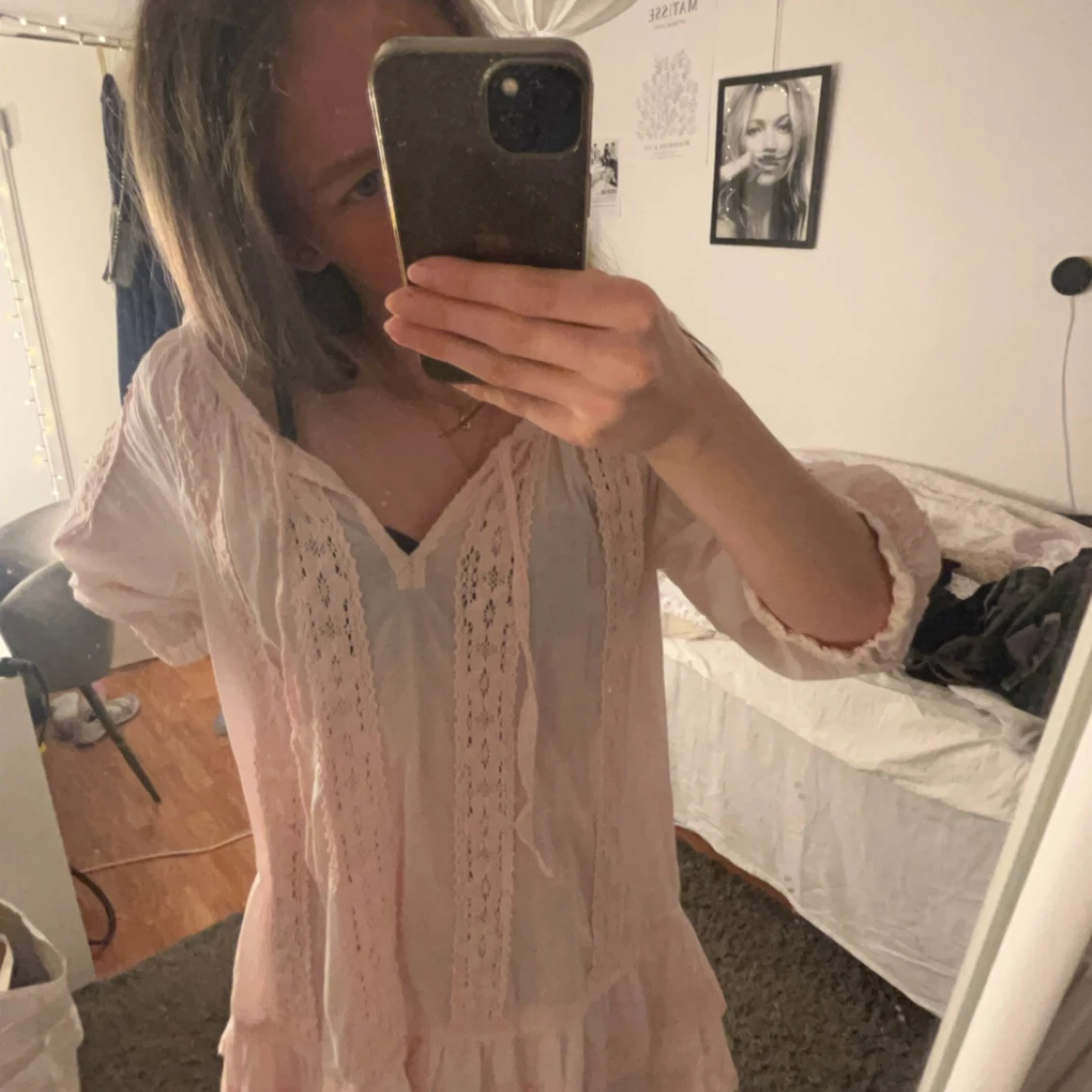 Superfin rosa klänning  - 91