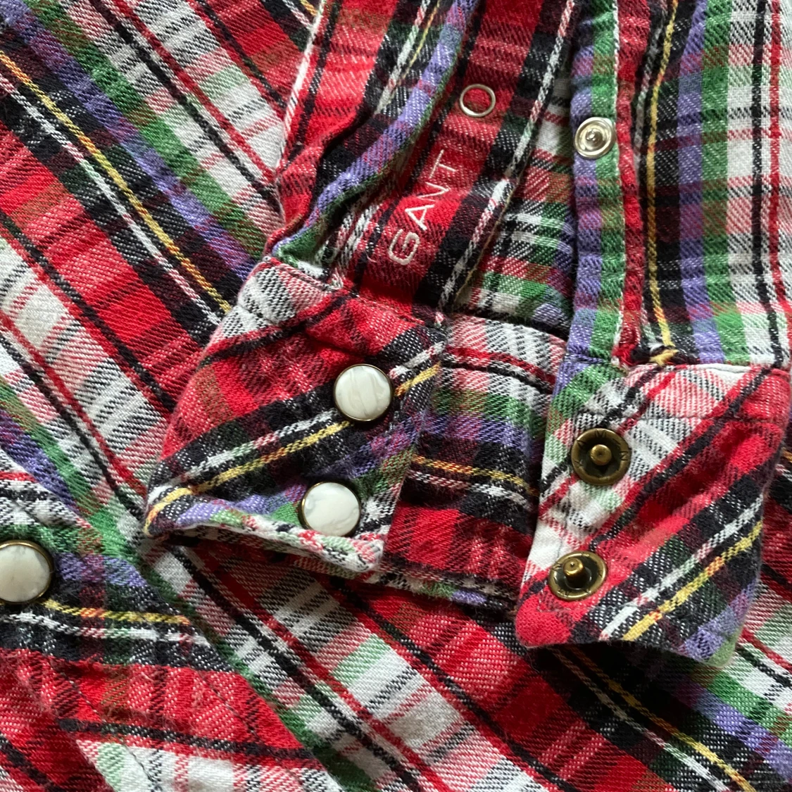 Figursydd flanellskjorta  - 90