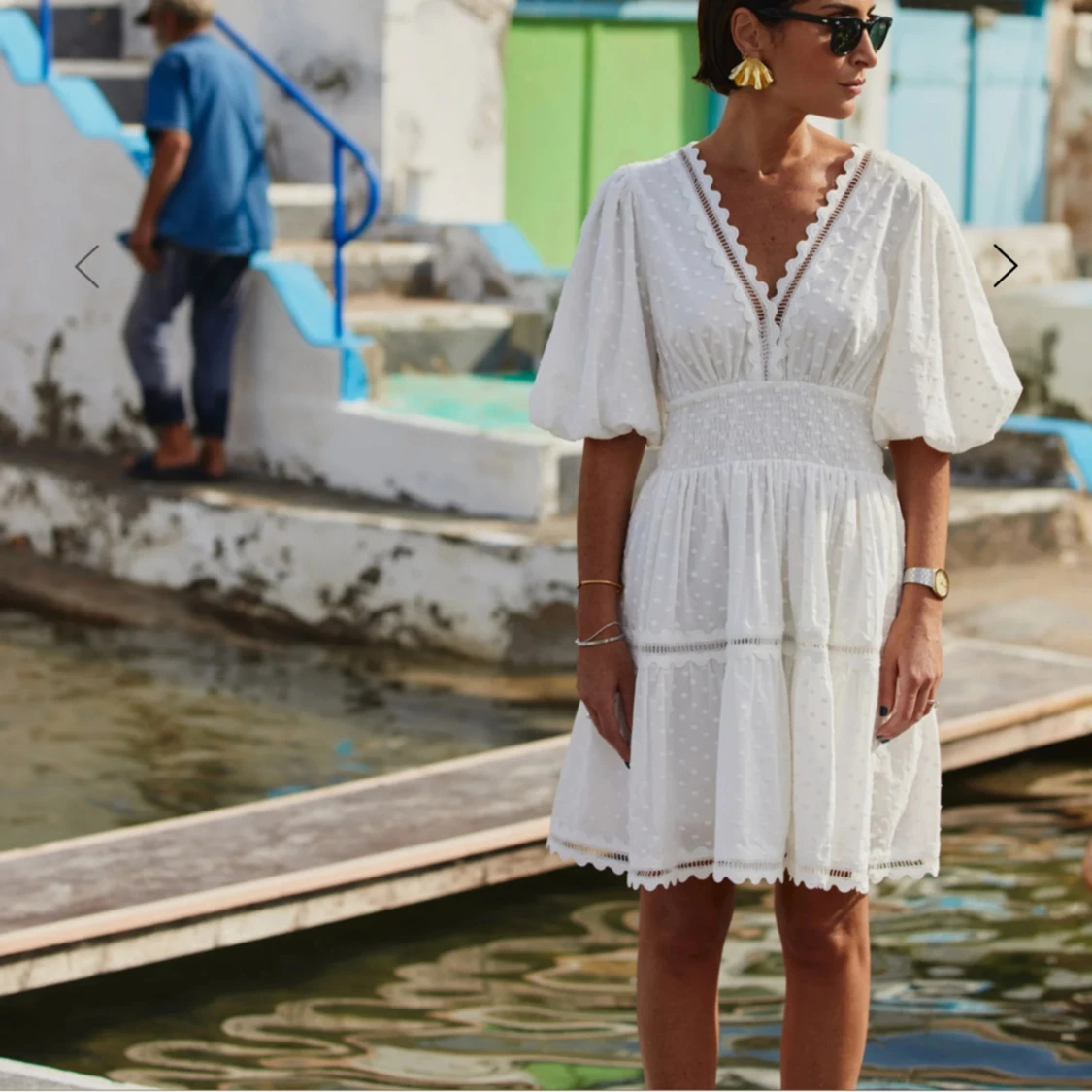 Vit klänning MALINA