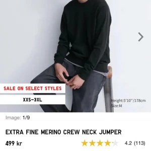 Qniqlo merinoull tröja  - Hej, säljer nu min snygga merinoull tröja från uniqlo. Den är i mycket bra skick utan några defekter. Hör av er om ni har frågor. 