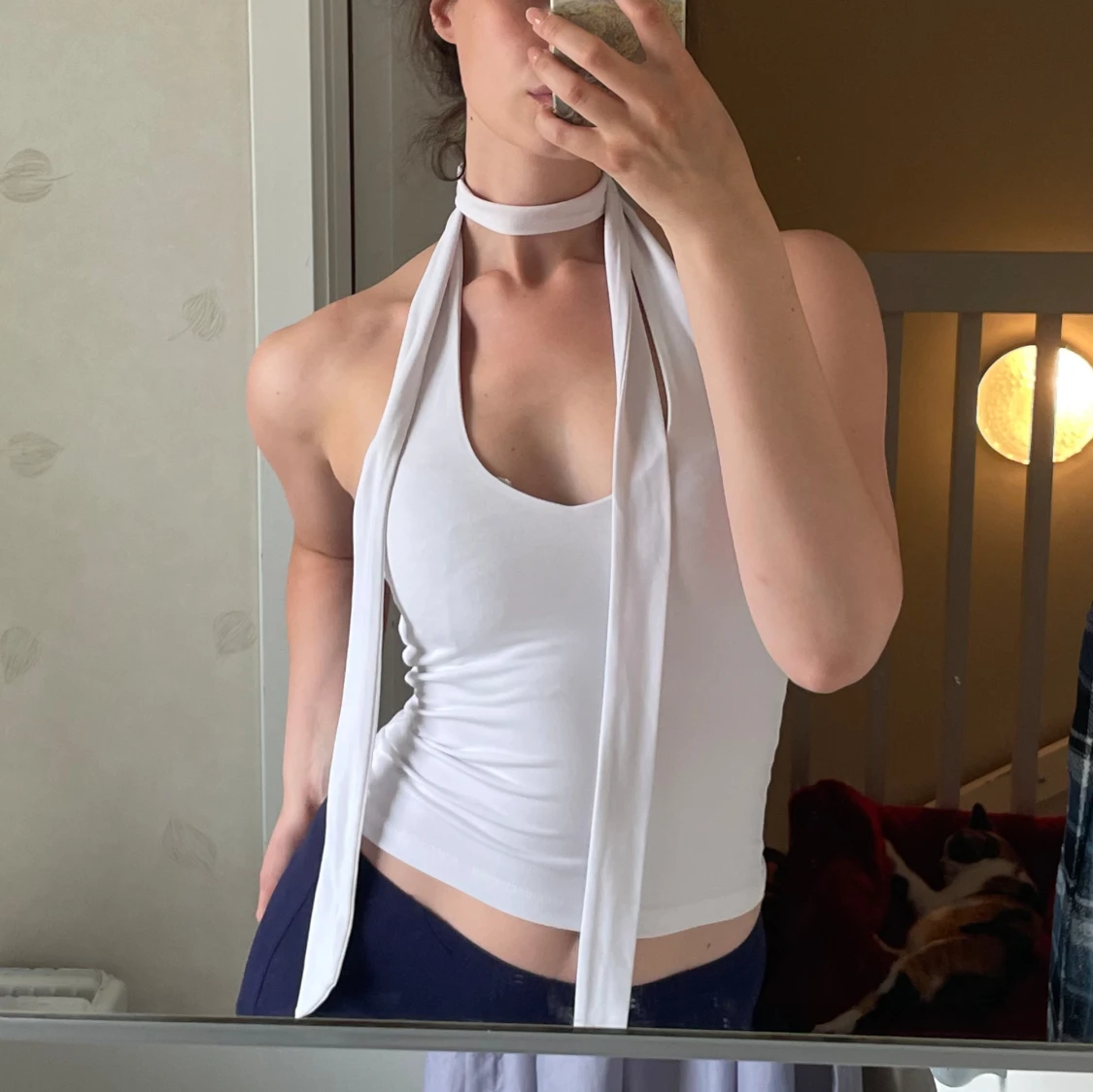 Halterneck topp - 90