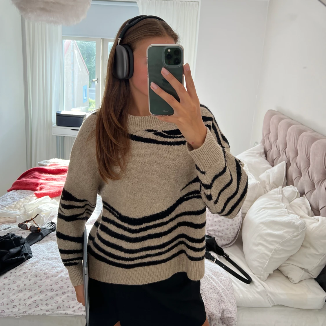 Brun stickad tröja!!! - 91