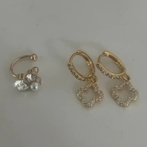Guld Örhängen  - Säljer dessa super söta örhängen som aldrig används. Båda är i guld och i nyttskick! 💕