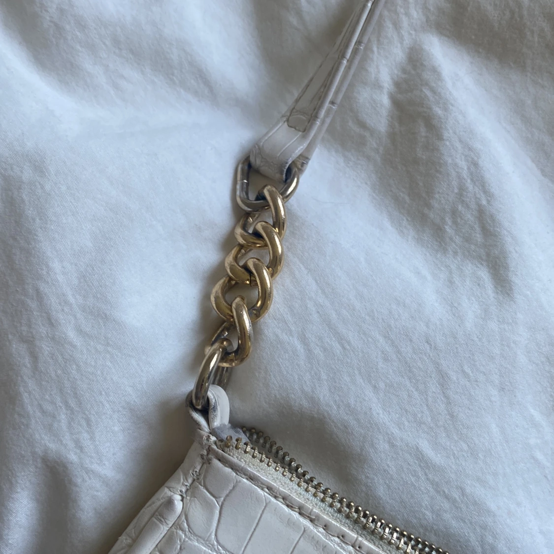 Vit läderväska - 92