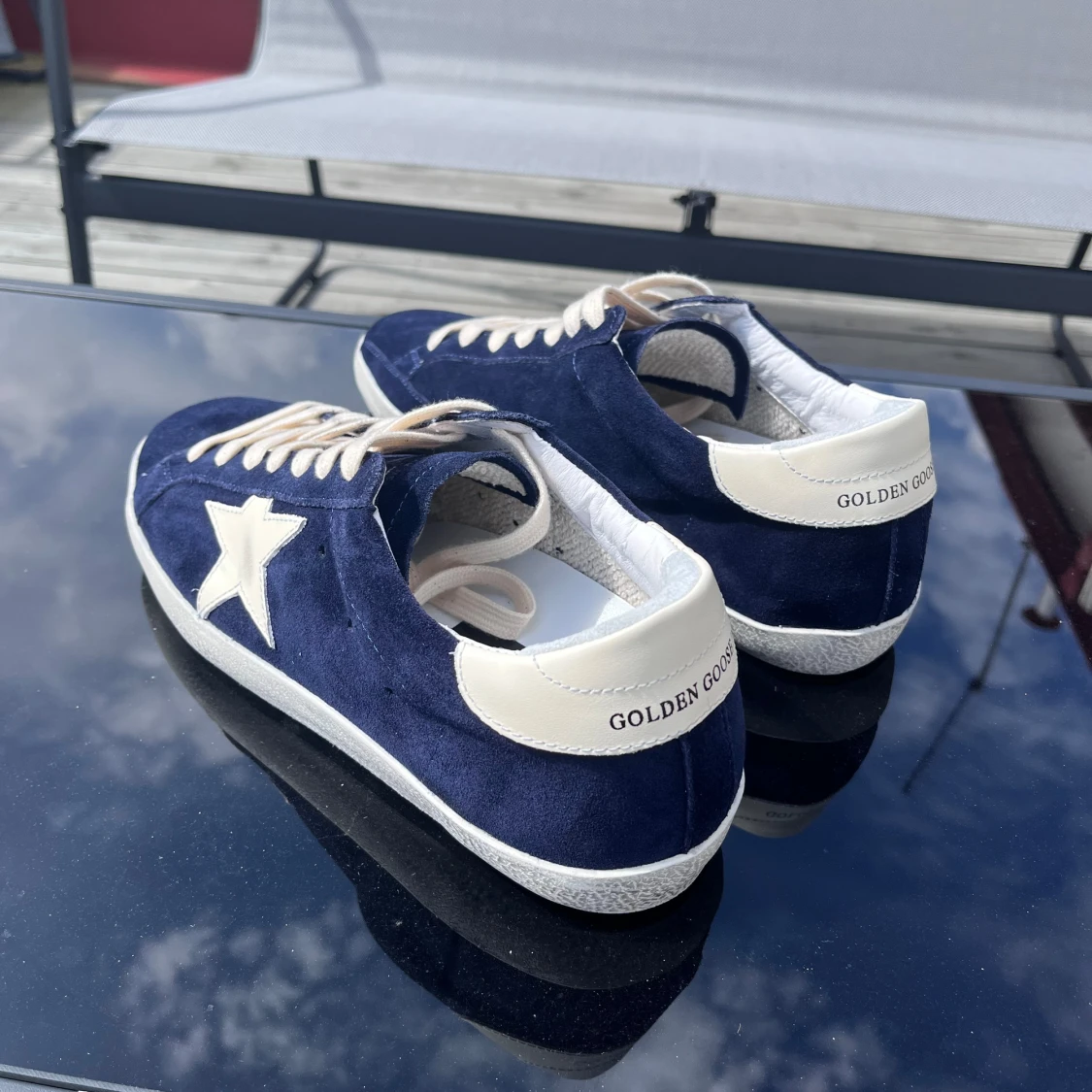 GOLDEN GOOSE BLÅ - 90