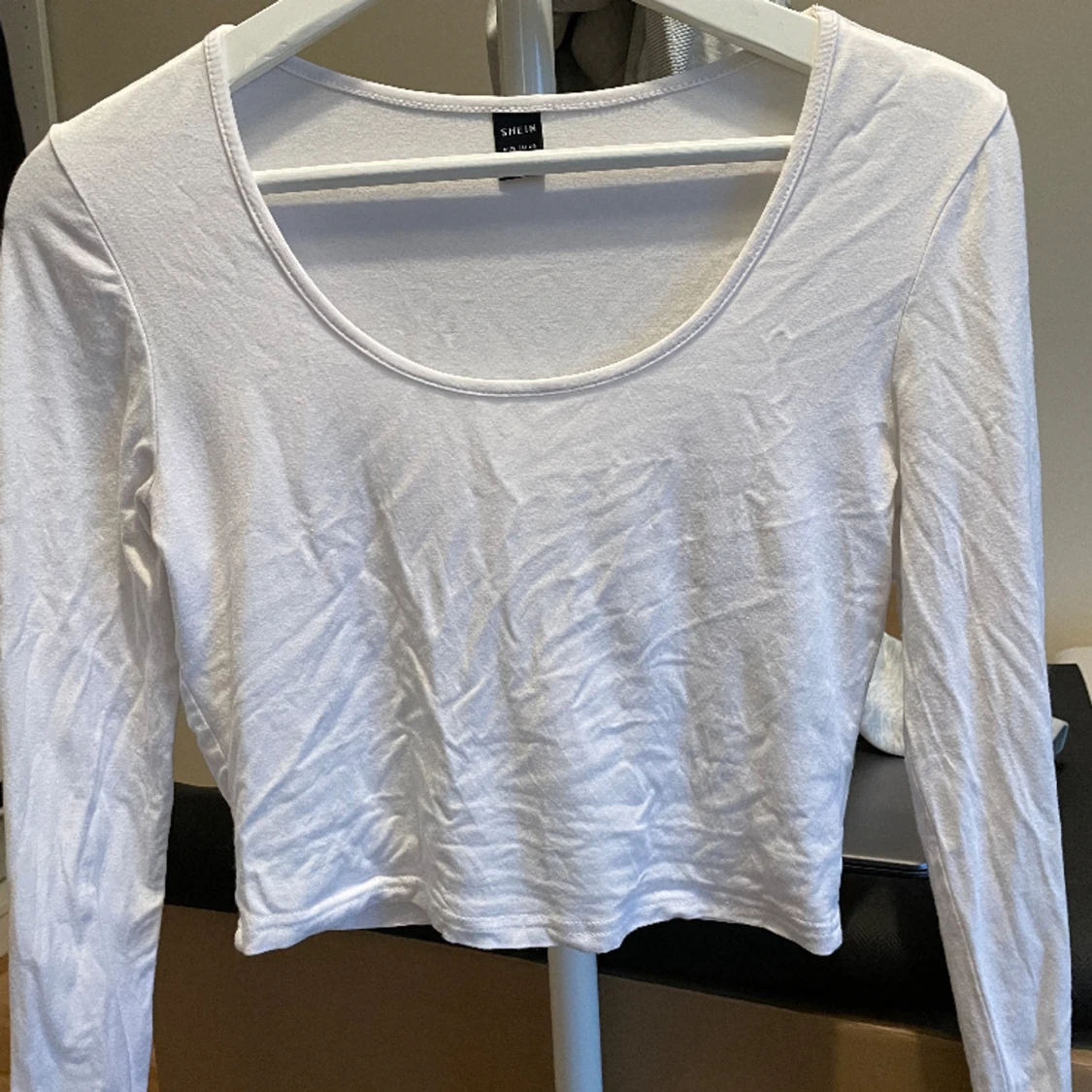 Vit långärmad topp - 1