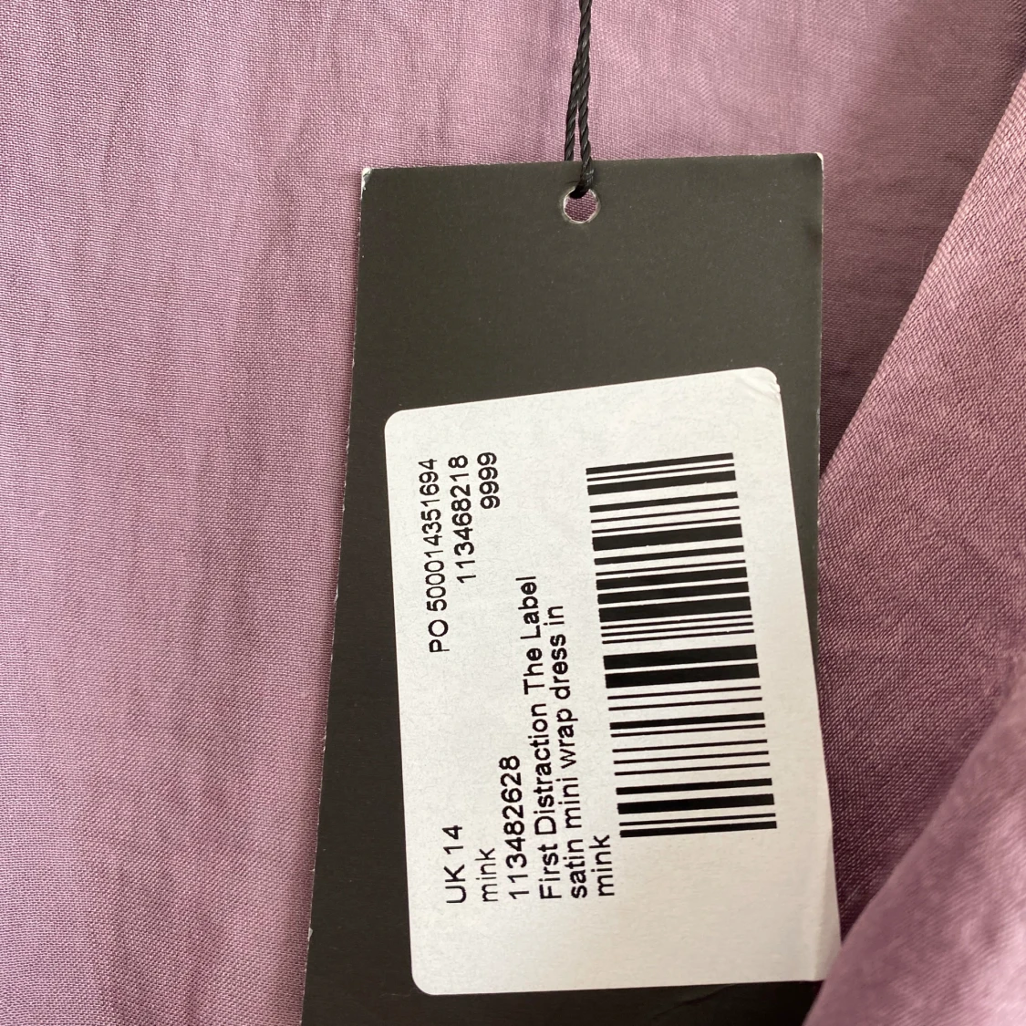 Omlottklänning satin - 92