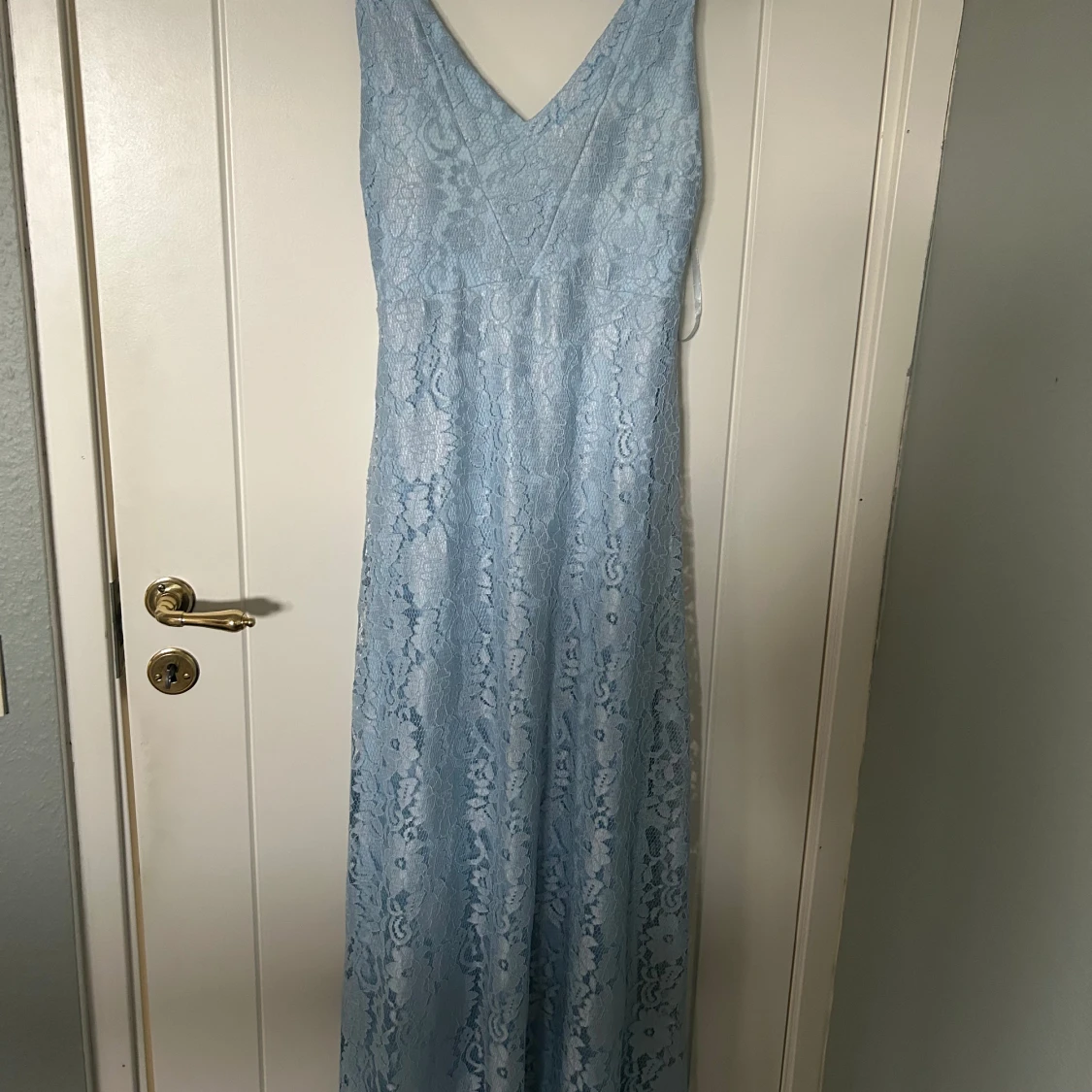Blå balklänning/långklänning - 90