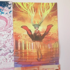 Hatsune Miku poster - poster som jag köpte för flera år sedan, har bara suttit på min vägg. bra skick, inga skador :)