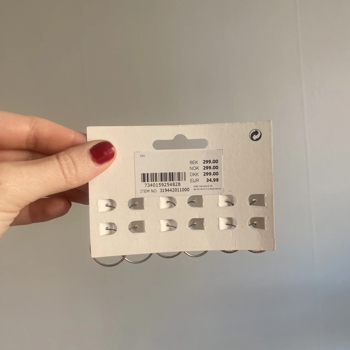 Set örhängen i silver  - 90