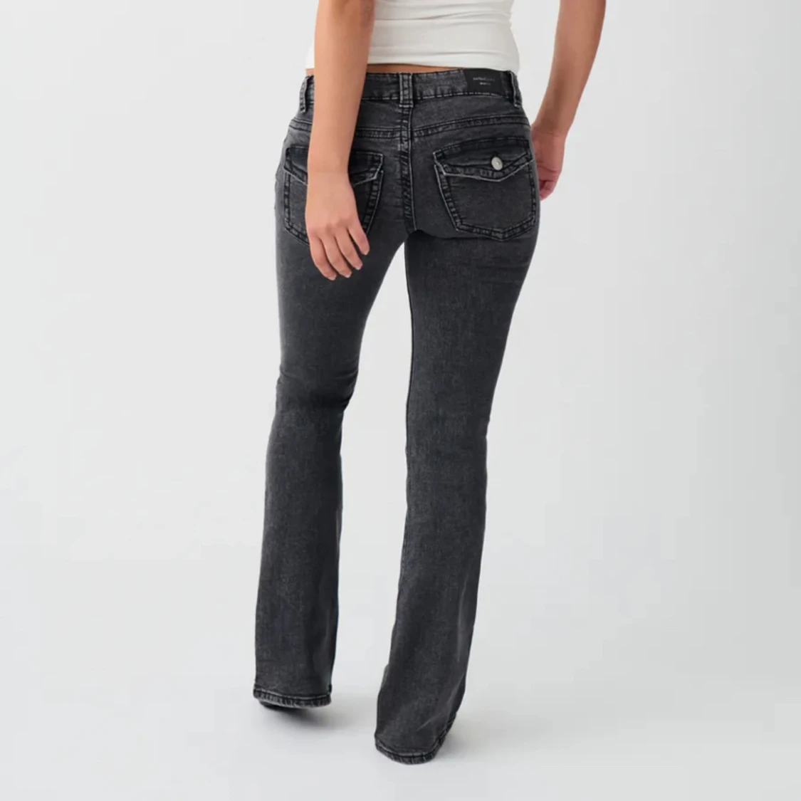 Lågmidjade gråa jeans 