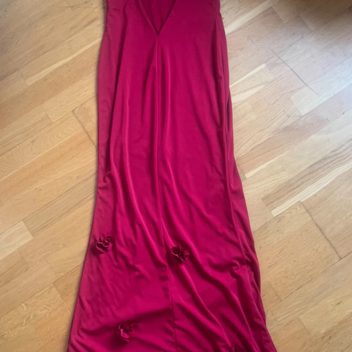 Röd fin klänning - 90