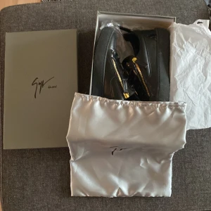 Giuseppe Zanotti skor - Giuseppe Zanotti skor i riktigt bra skick förutom smutset, smutset är något man säkert kan tvätta bort men något jag inte har orken för skick 10/10 om man bortser att dem är lite smutsiga, köpta (från plick) priset går att diskuteras