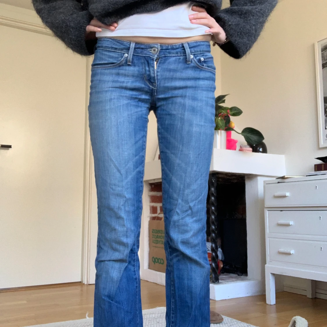 Lågmidjade jeans