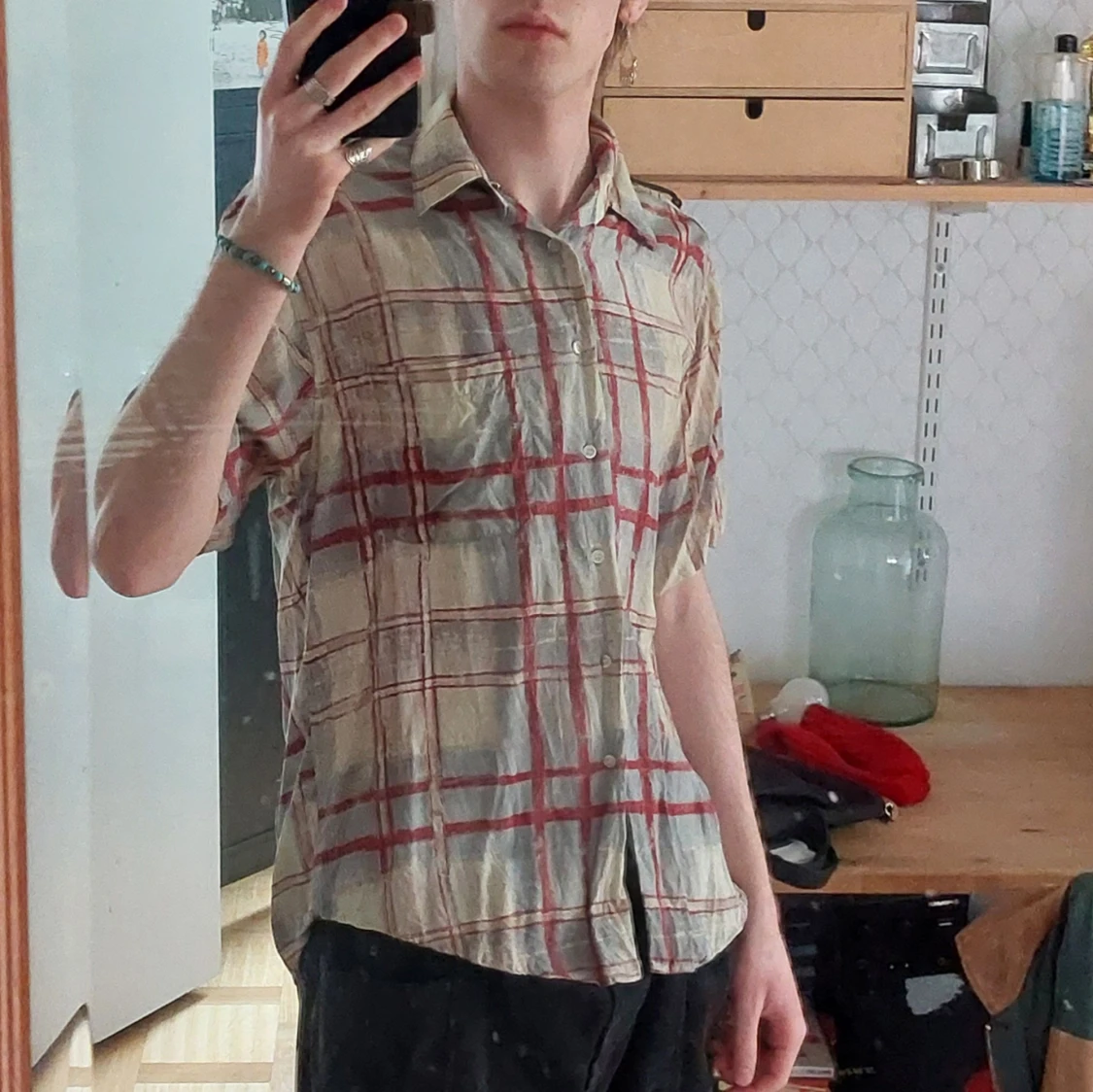 Mönstrad skjorta - 90