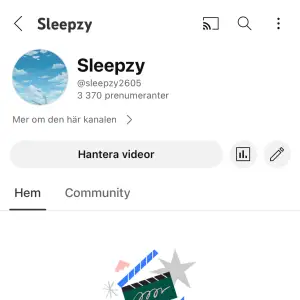  säljer mitt youtube konto med 3370 följare.  kontot har inga videos. kan börja tjäna pengar på kontot efter att du nått 4 000 visningstimmar och följer youtubes regler. kom med pris🙂 (skriv i chatten för fler frågor)