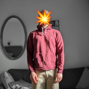 Le deux Hoodie - Hoodie i använt skick. Liten i storleken, sitter som en medium.  Jag på bilden är 182 cm lång och väger 75 kg.