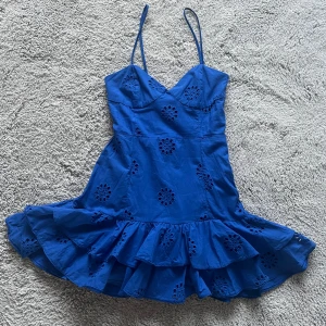 Blå zara klänning - Säljer min blåa zara klänning som inte anvönds längre❤️