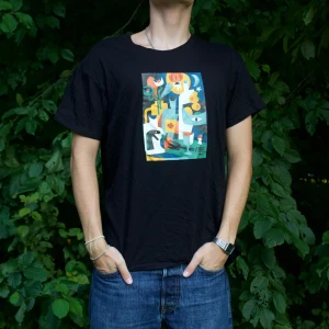 Svart Dansk Festival-Crew Tröja - Storleken är XL men passar M  